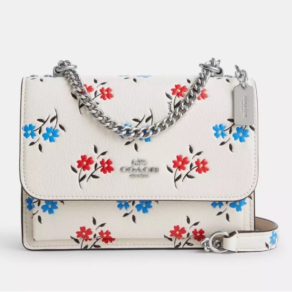 NWT Coach Mini Klare Xbody Leather Bag W/Floral Print Below $378 Retail RETIRED - Picture 1 of 8